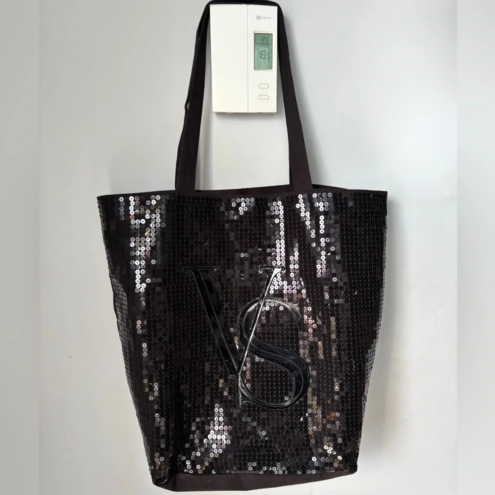 Victoria’s Secret VS Logo Sequin Tote Bag 45×40×18 cm - Picture 1 of 4